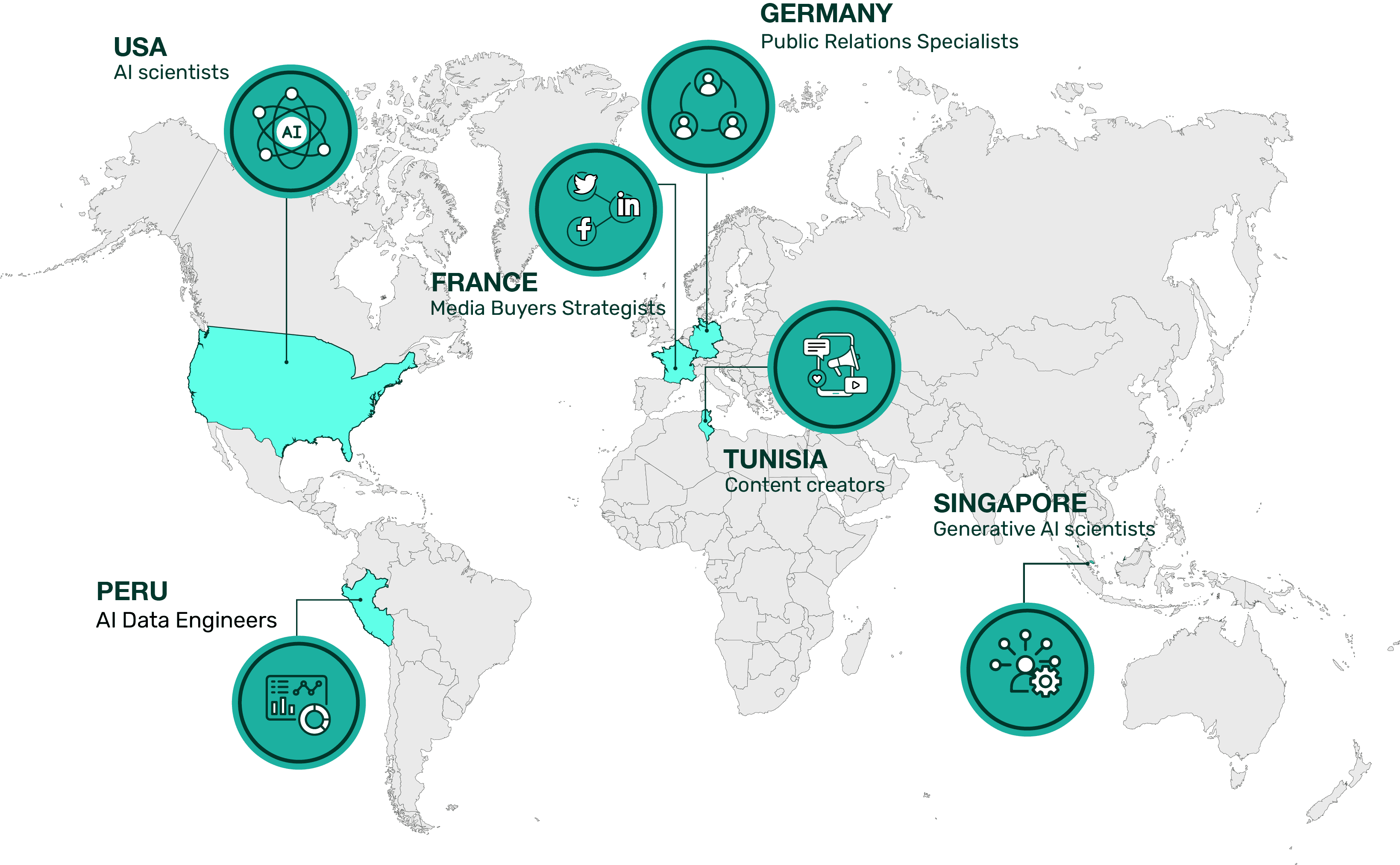 Carte du réseau d'experts EUKLYDIA